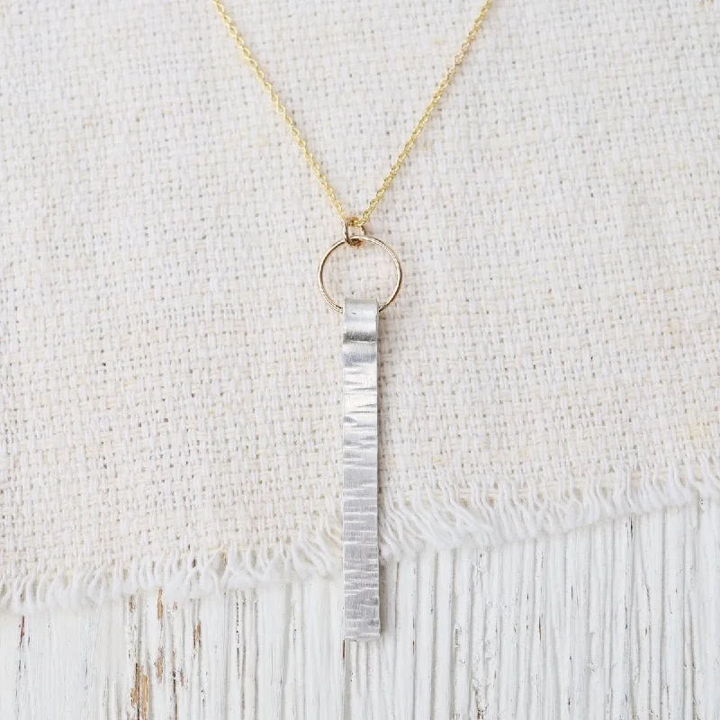 Silver Bar Necklace