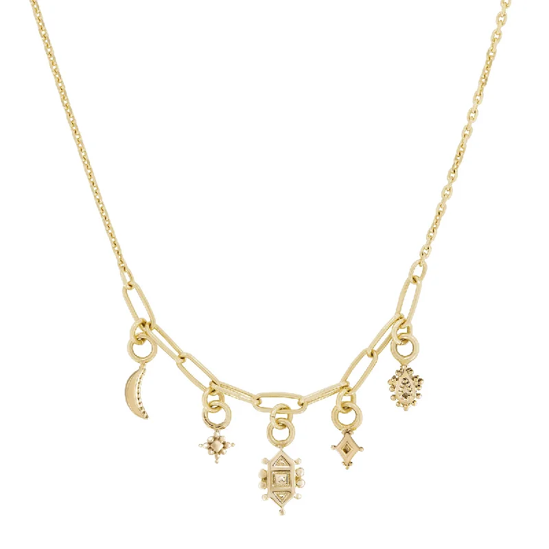 Eiffel Details Dala Gold Look Necklace