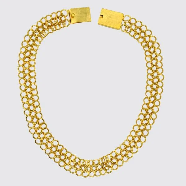 Gold Plated Figure-8 Chain Necklace