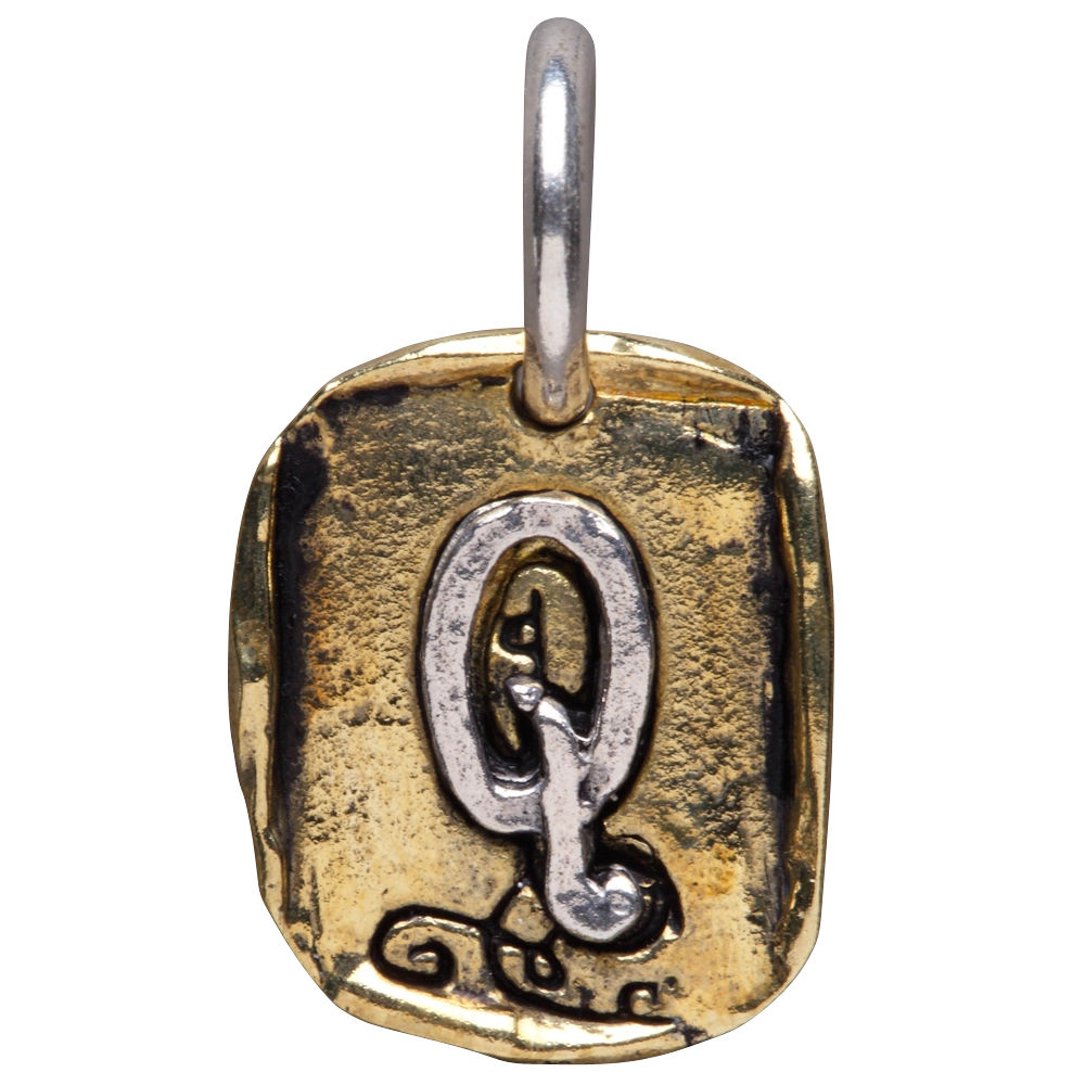 Waxing Poetic Gothic Insignia Charm - Q