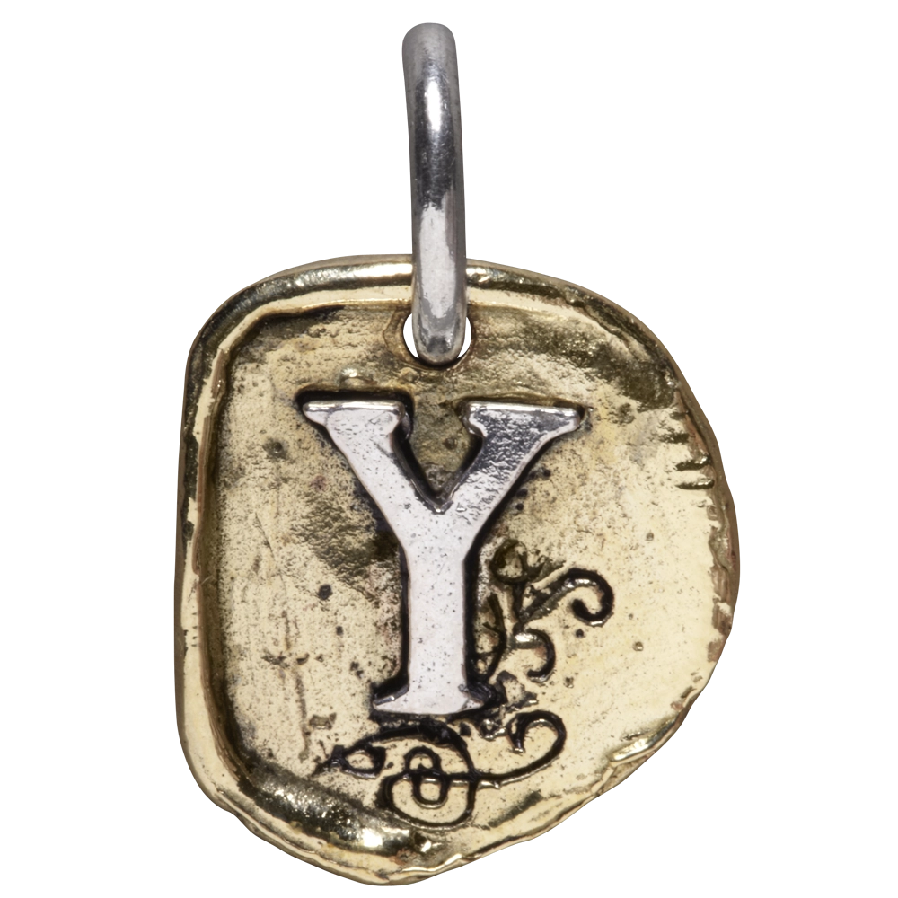 Waxing Poetic Gothic Insignia Charm - Y