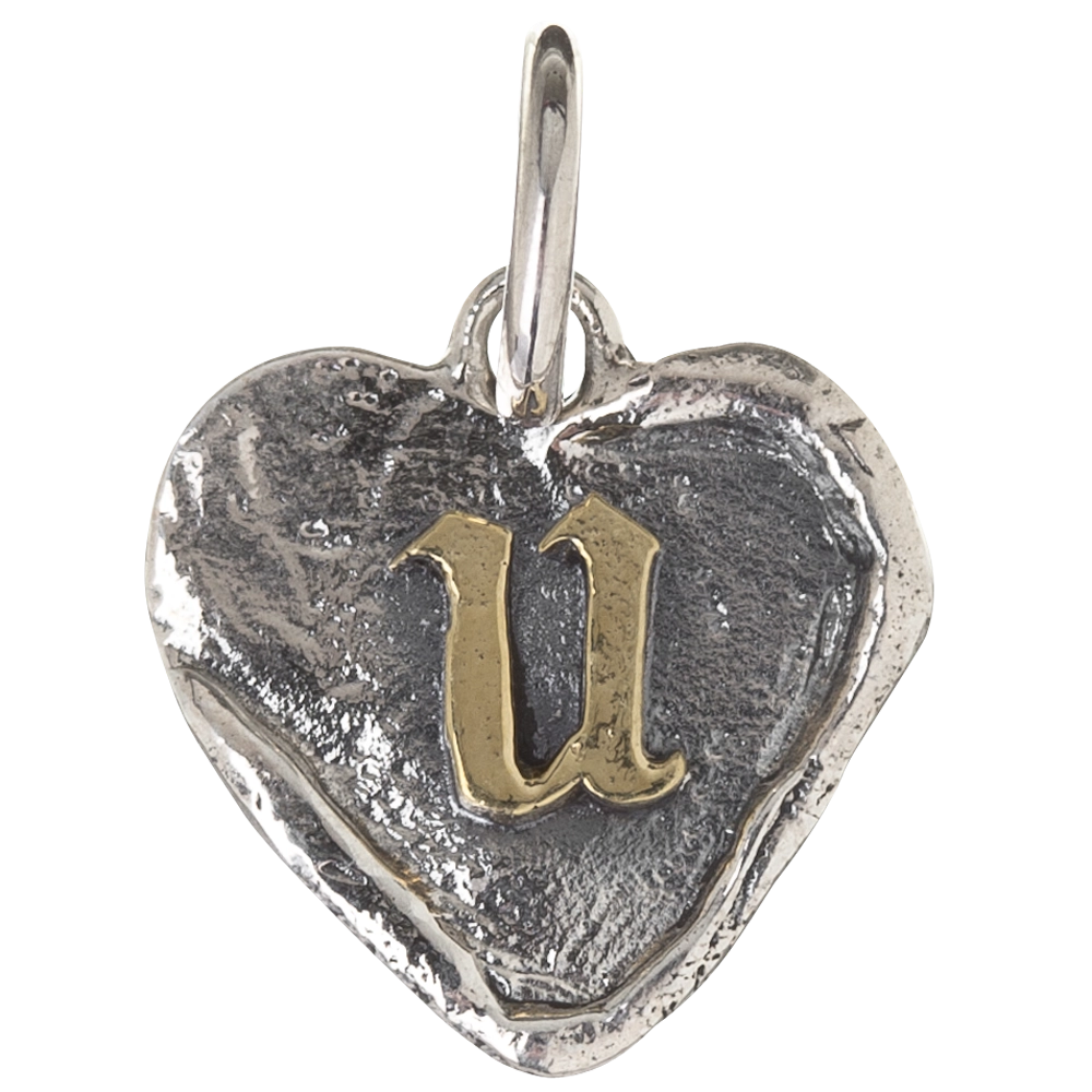 Waxing Poetic Heart Insignia Charm - U