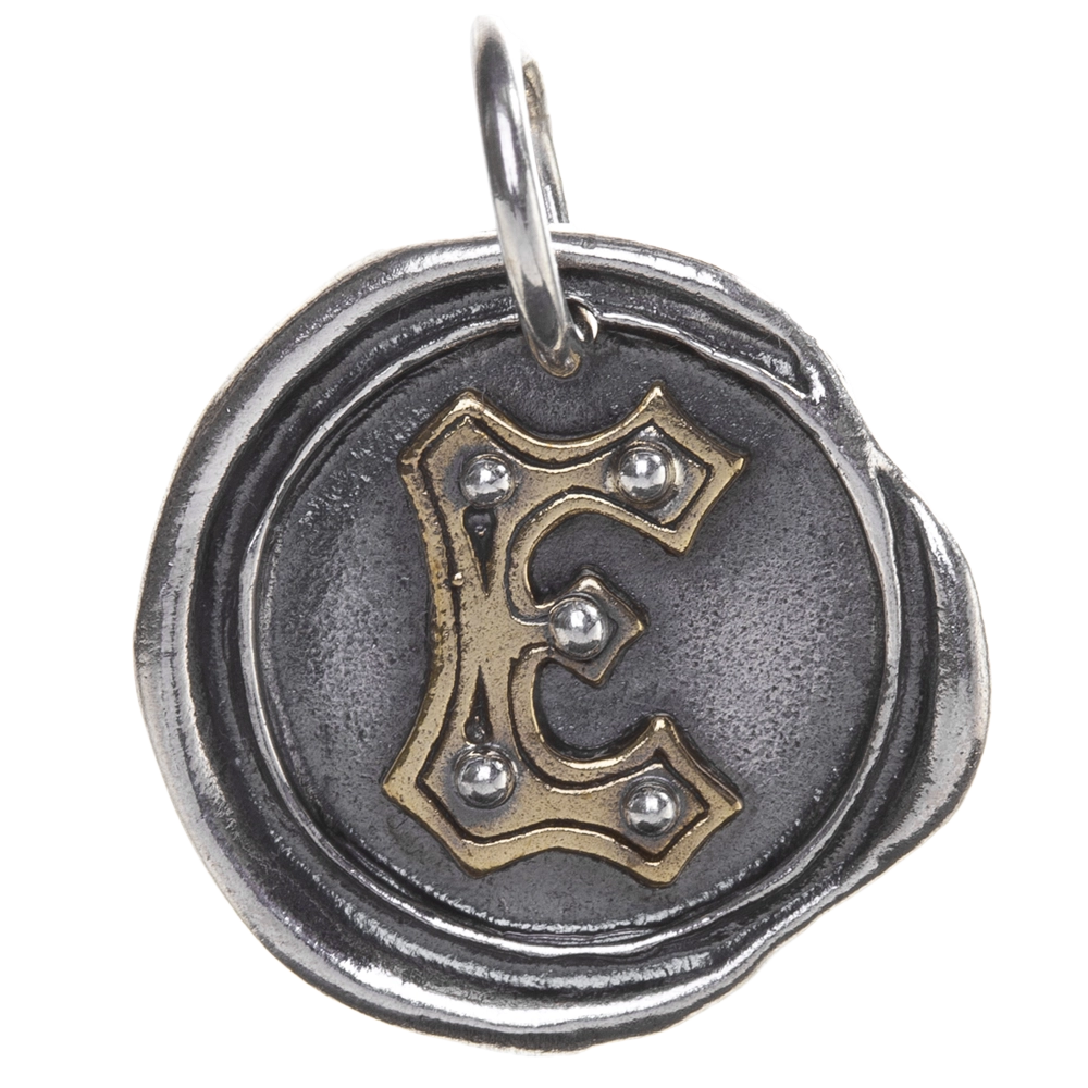 Waxing Poetic Rivet Insignia Charm - E