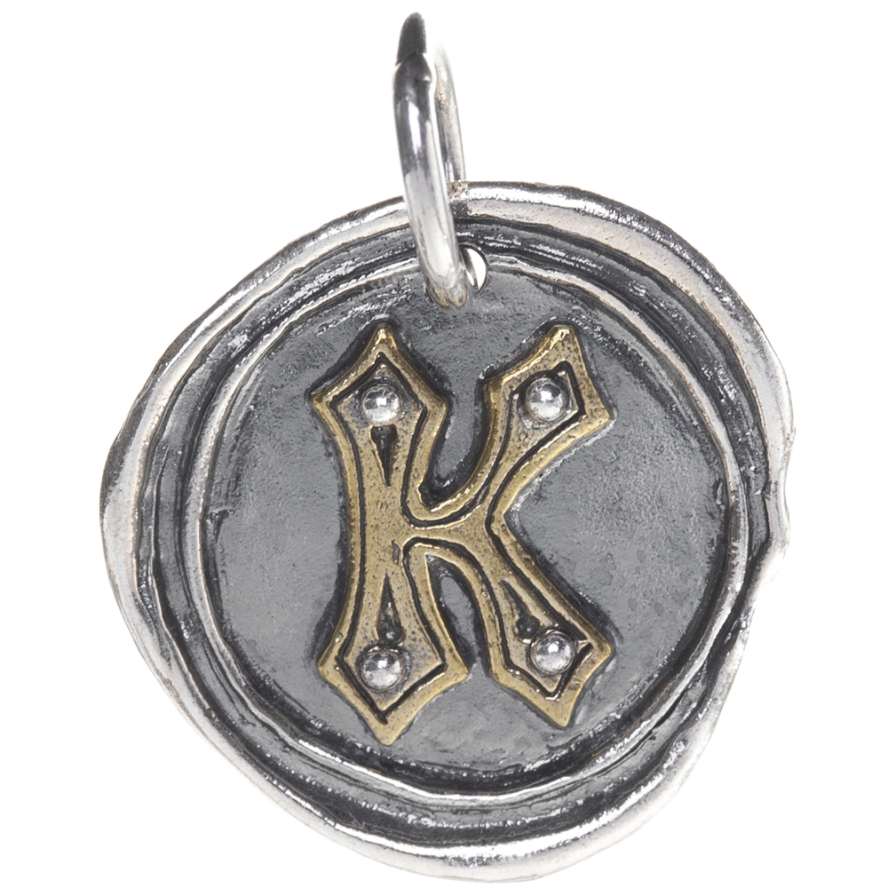 Waxing Poetic Rivet Insignia Charm - K