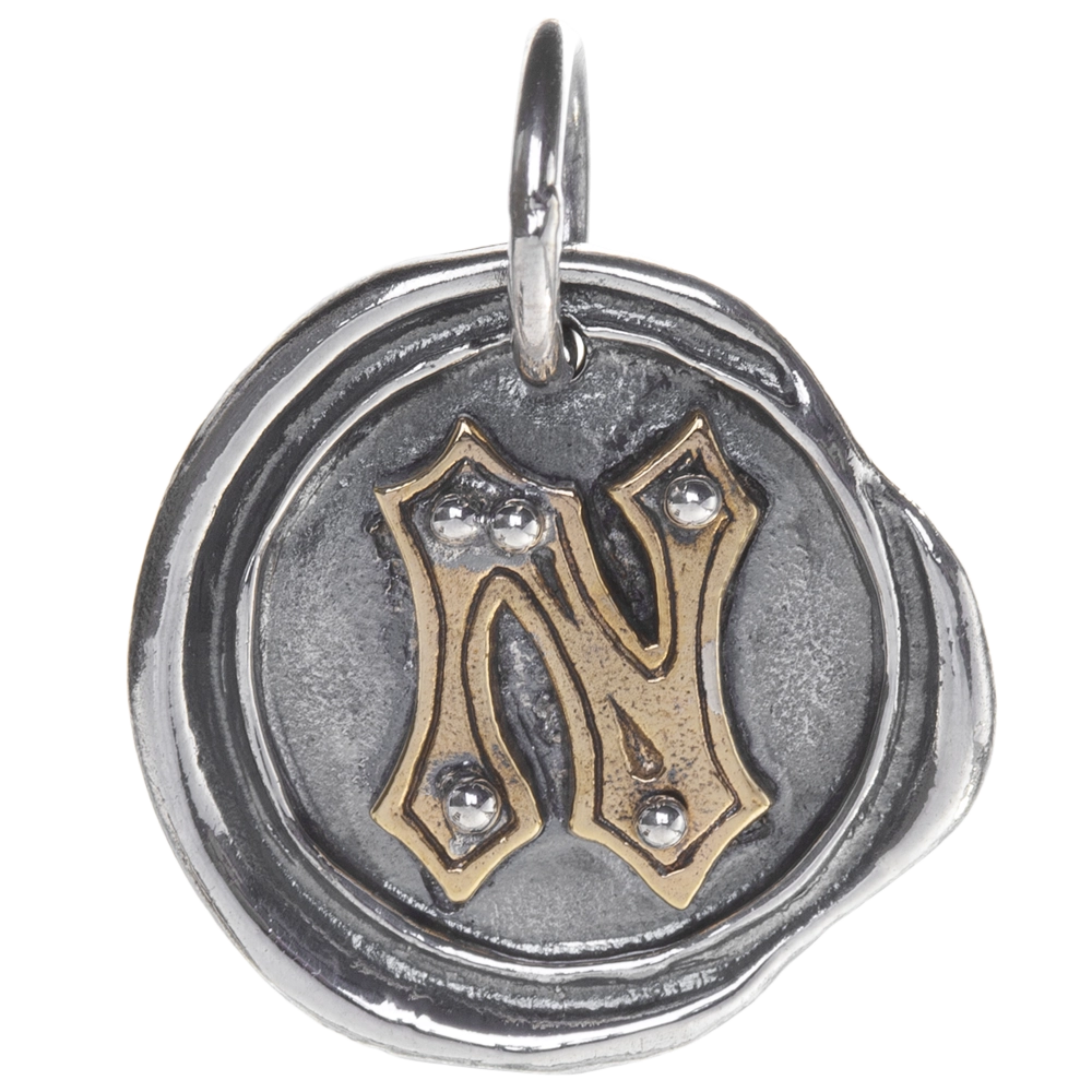 Waxing Poetic Rivet Insignia Charm - N