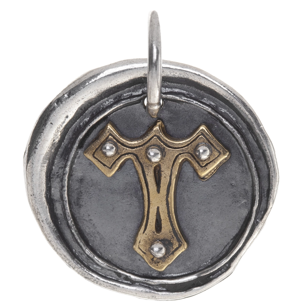 Waxing Poetic Rivet Insignia Charm - T