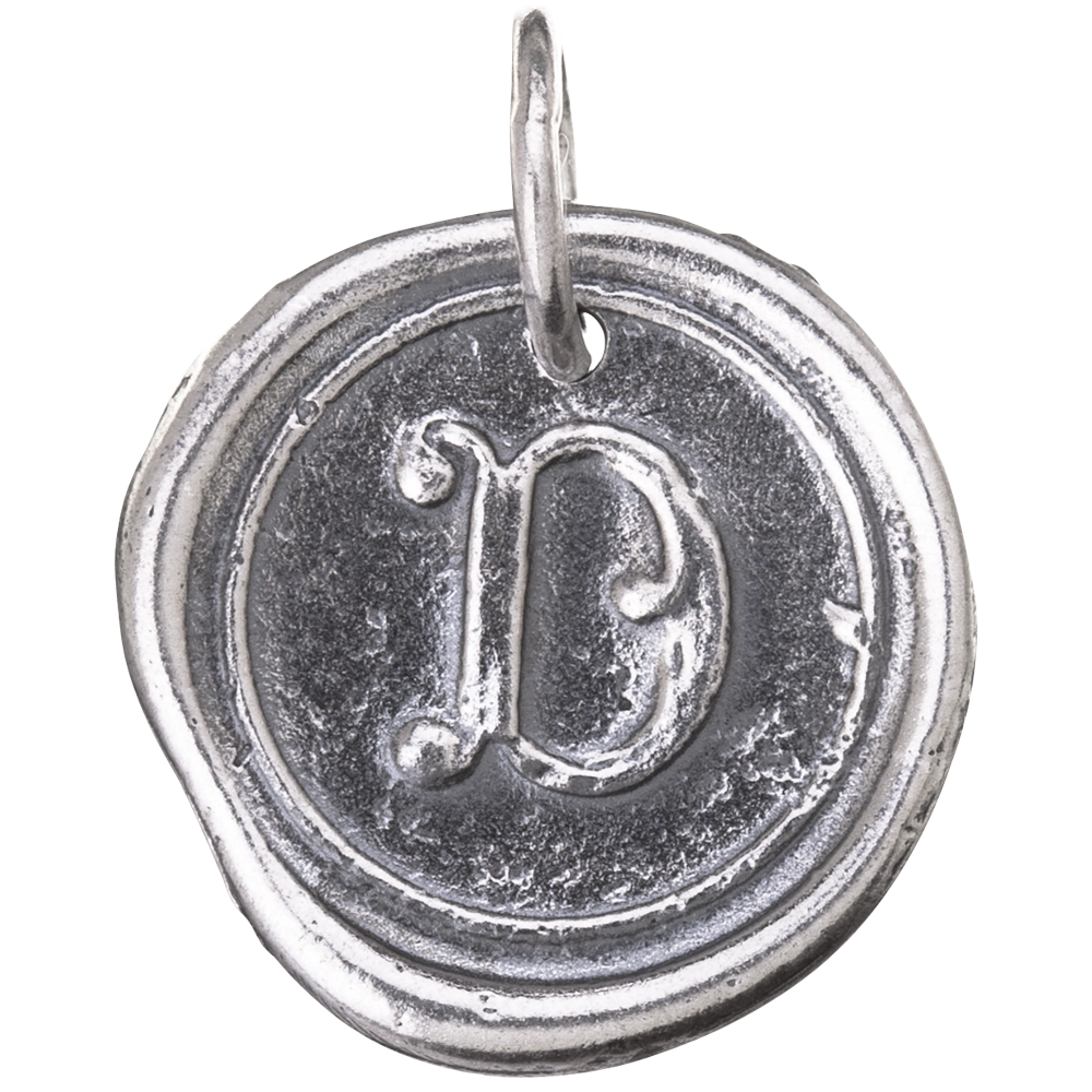 Waxing Poetic Round Insignia Charm - D