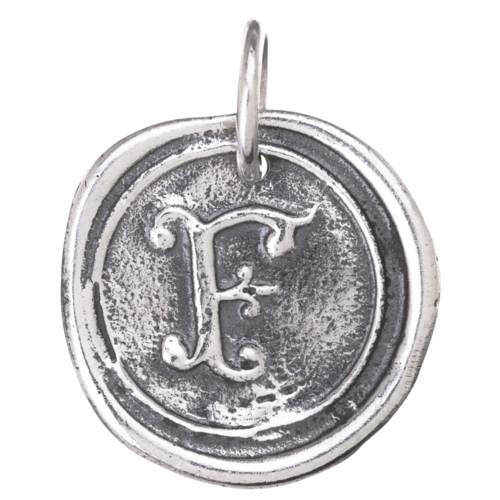 Waxing Poetic Round Insignia Charm - F