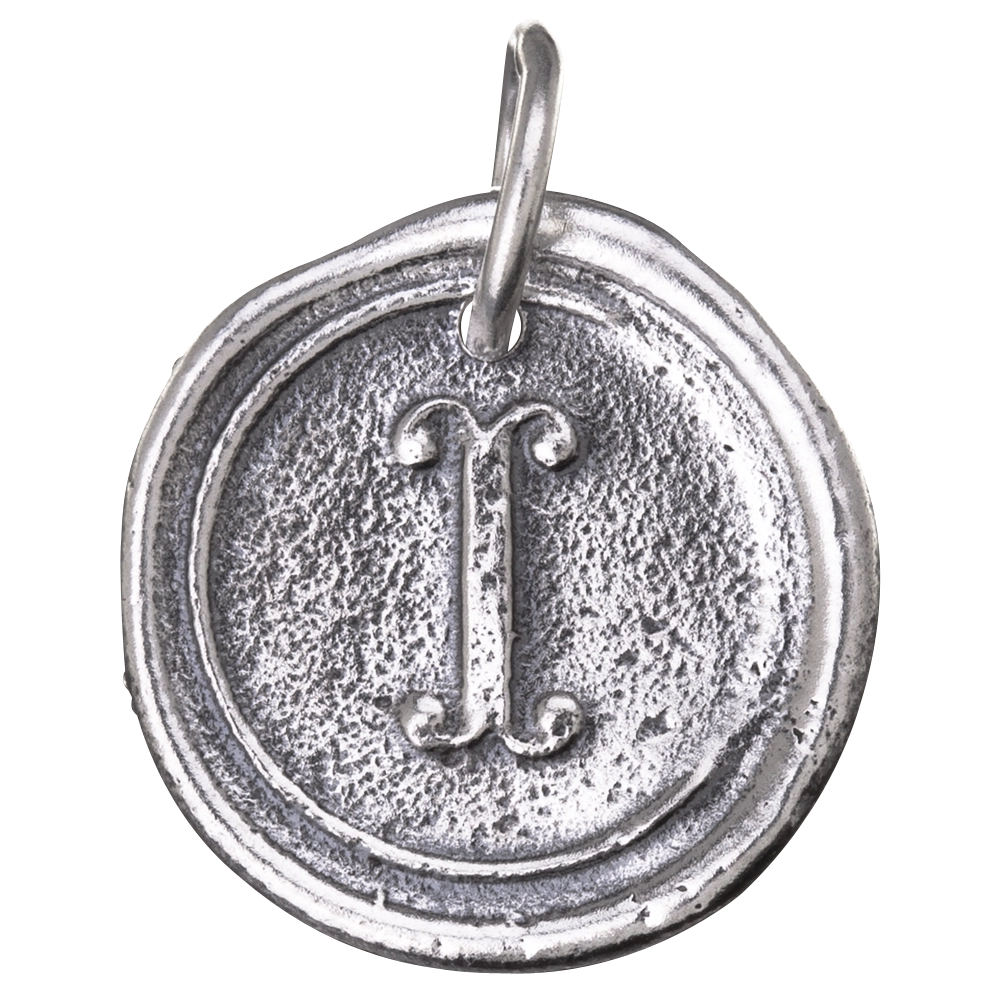 Waxing Poetic Round Insignia Charm - I