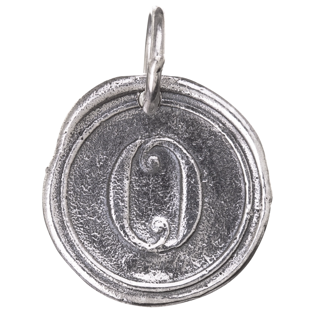 Waxing Poetic Round Insignia Charm - O