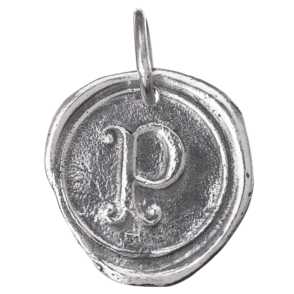 Waxing Poetic Round Insignia Charm - P