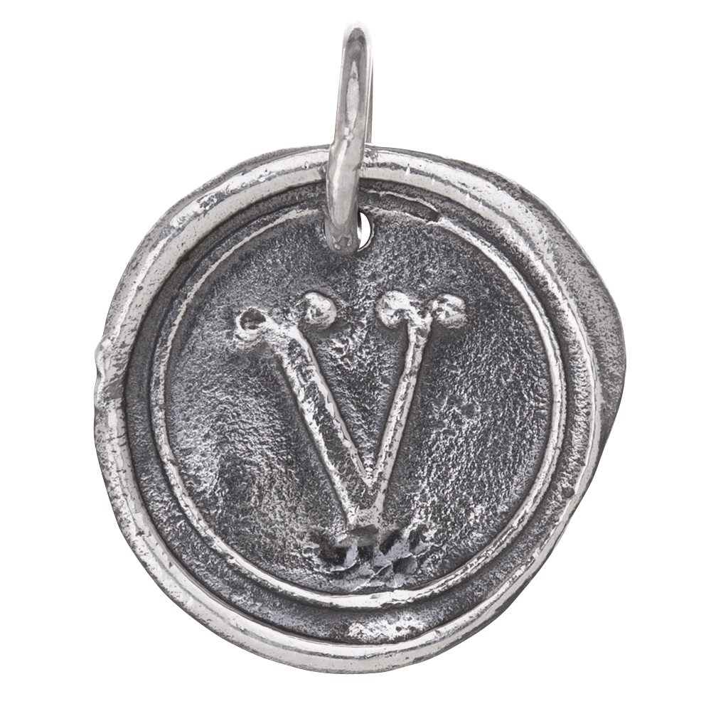 Waxing Poetic Round Insignia Charm. V.