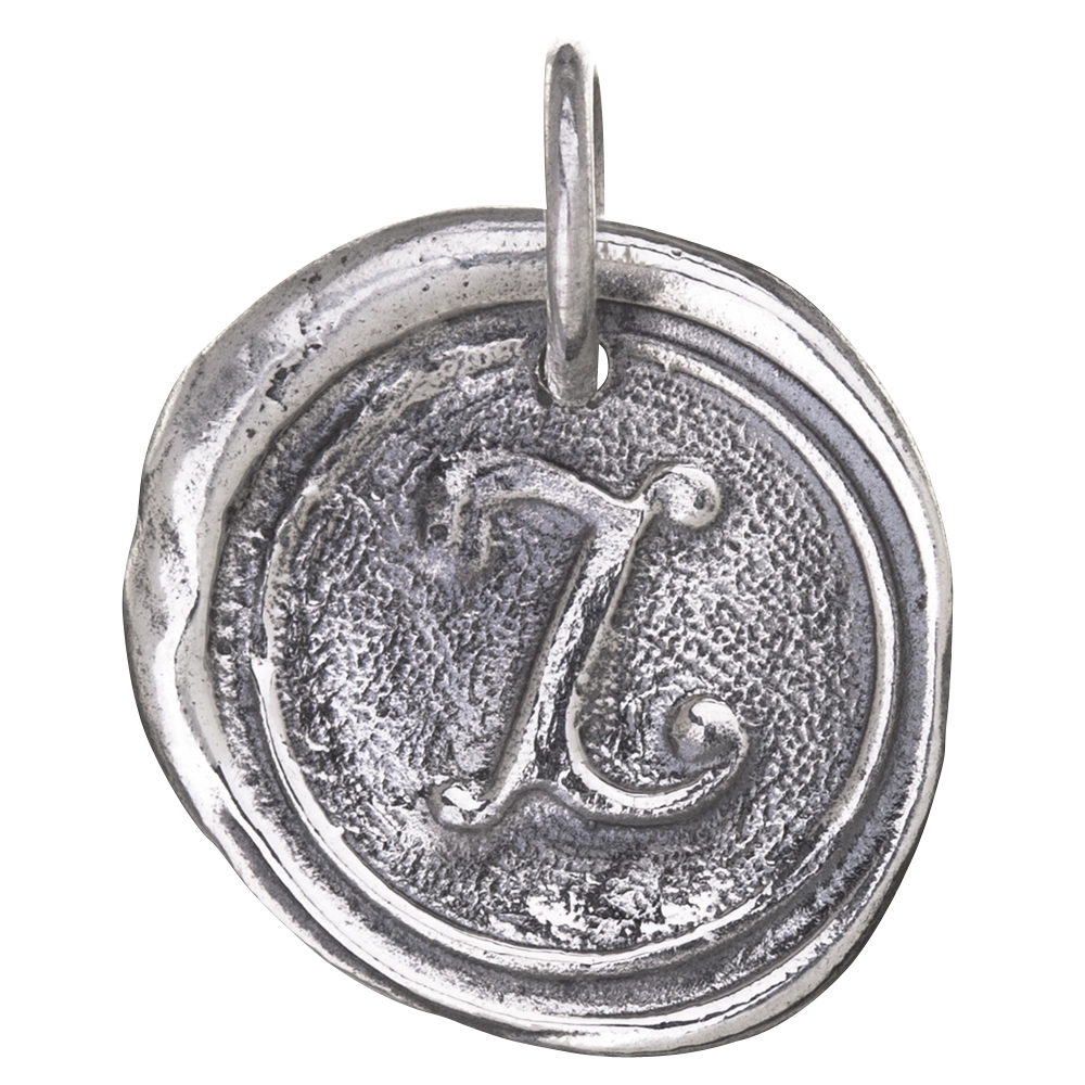 Waxing Poetic Round Insignia Charm - Z